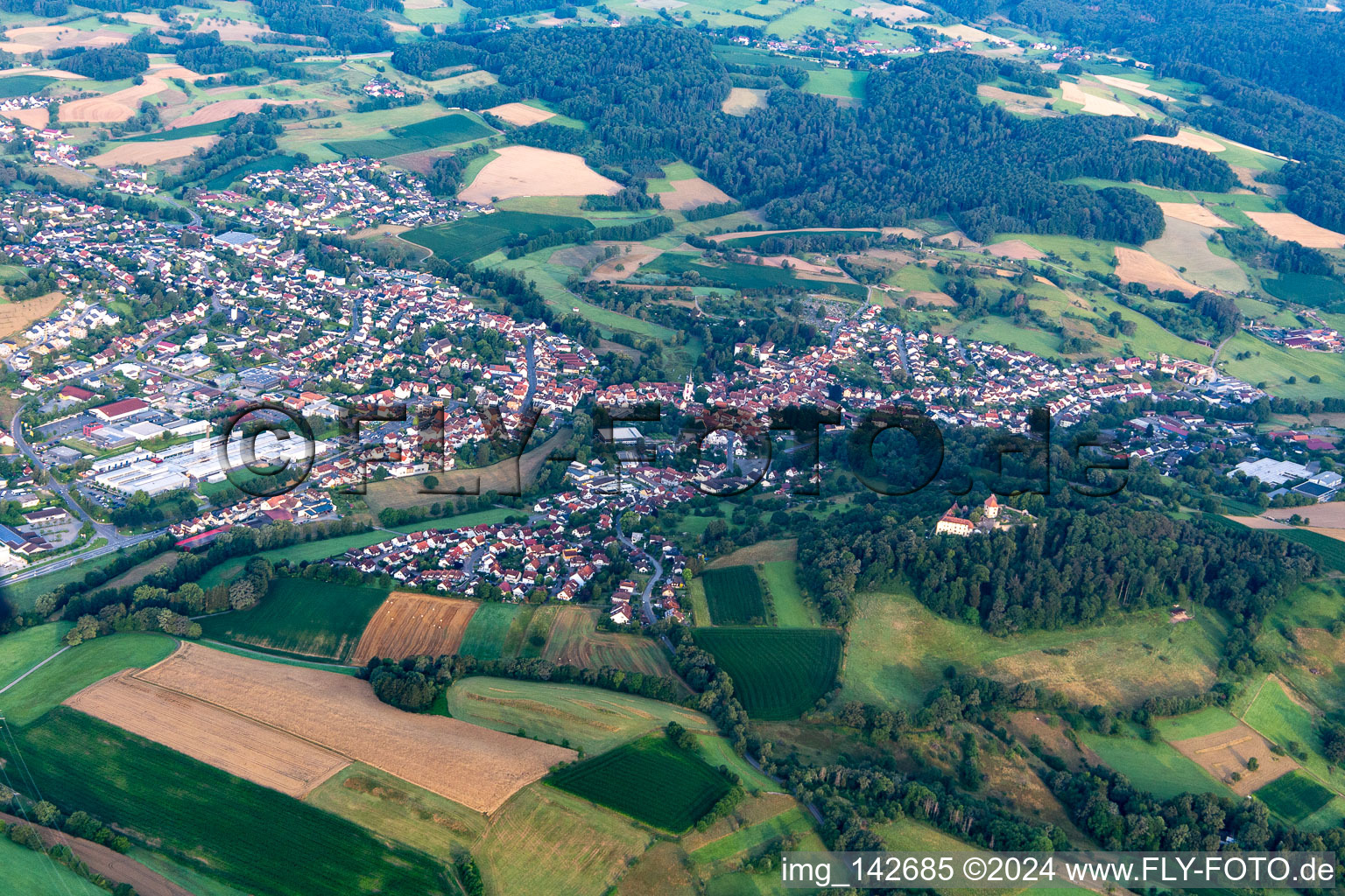 Reichelsheim im Bundesland Hessen, Deutschland von oben