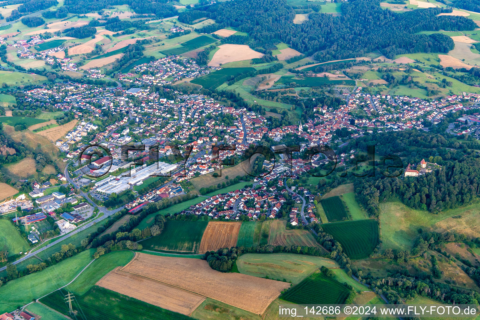 Reichelsheim im Bundesland Hessen, Deutschland aus der Luft