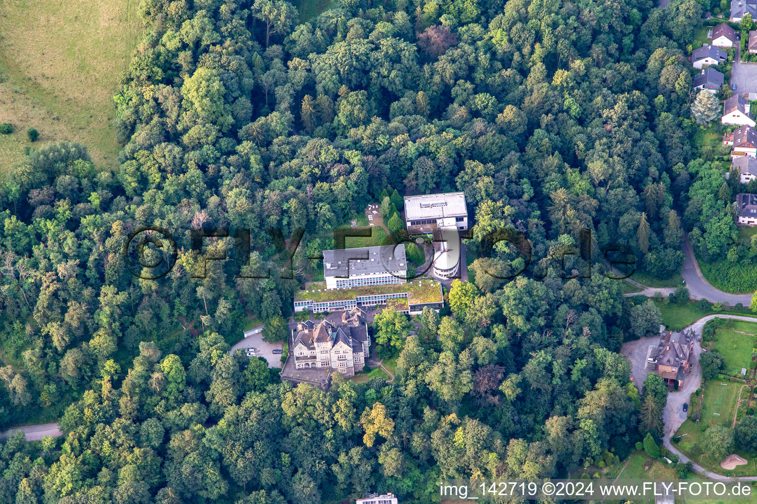 Luftbild von Villen in der Nibelungenstr in Bensheim im Bundesland Hessen, Deutschland