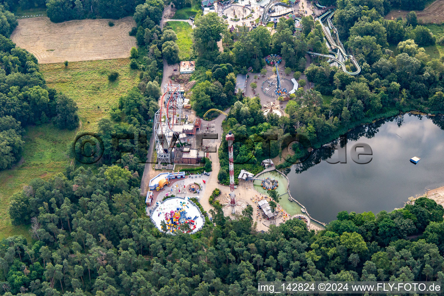 Luftbild von Holiday Park Germany in Haßloch im Bundesland Rheinland-Pfalz, Deutschland