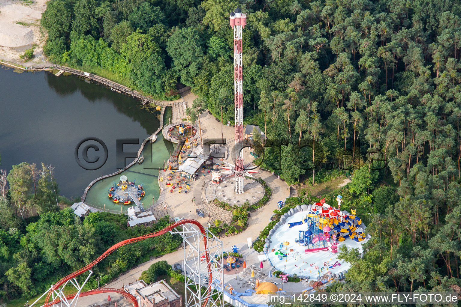 Lighthouse Tower im Holiday Park Germany in Haßloch im Bundesland Rheinland-Pfalz, Deutschland