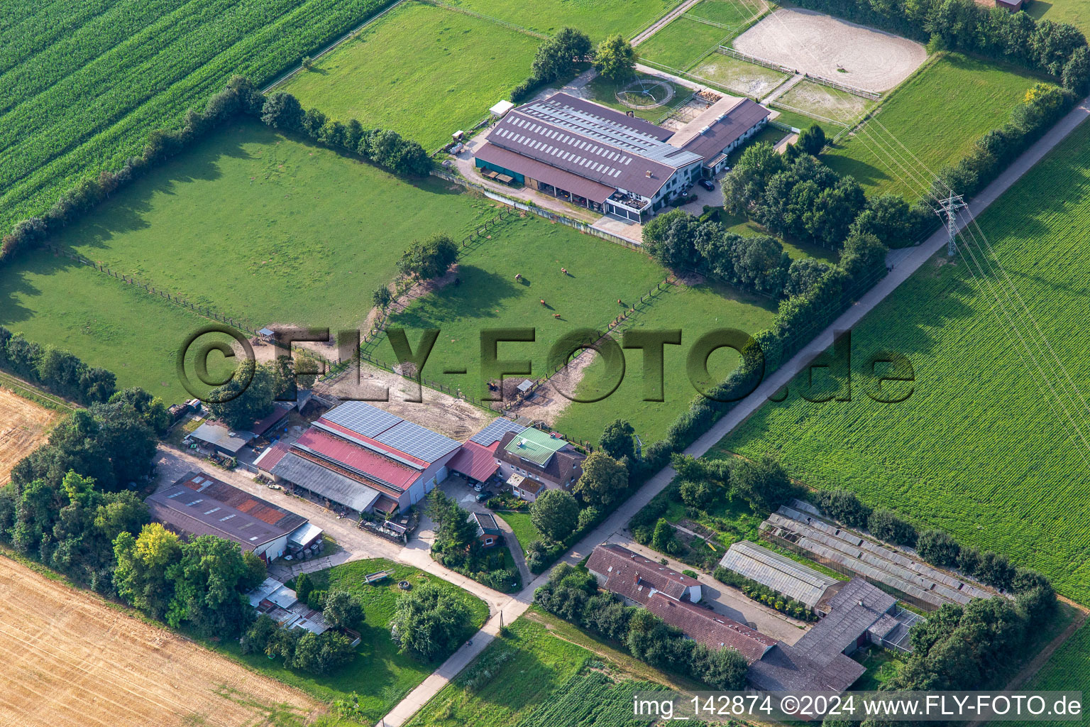 Rosenhof und Eichenhof, Seither im Ortsteil Ottersheim in Ottersheim bei Landau im Bundesland Rheinland-Pfalz, Deutschland