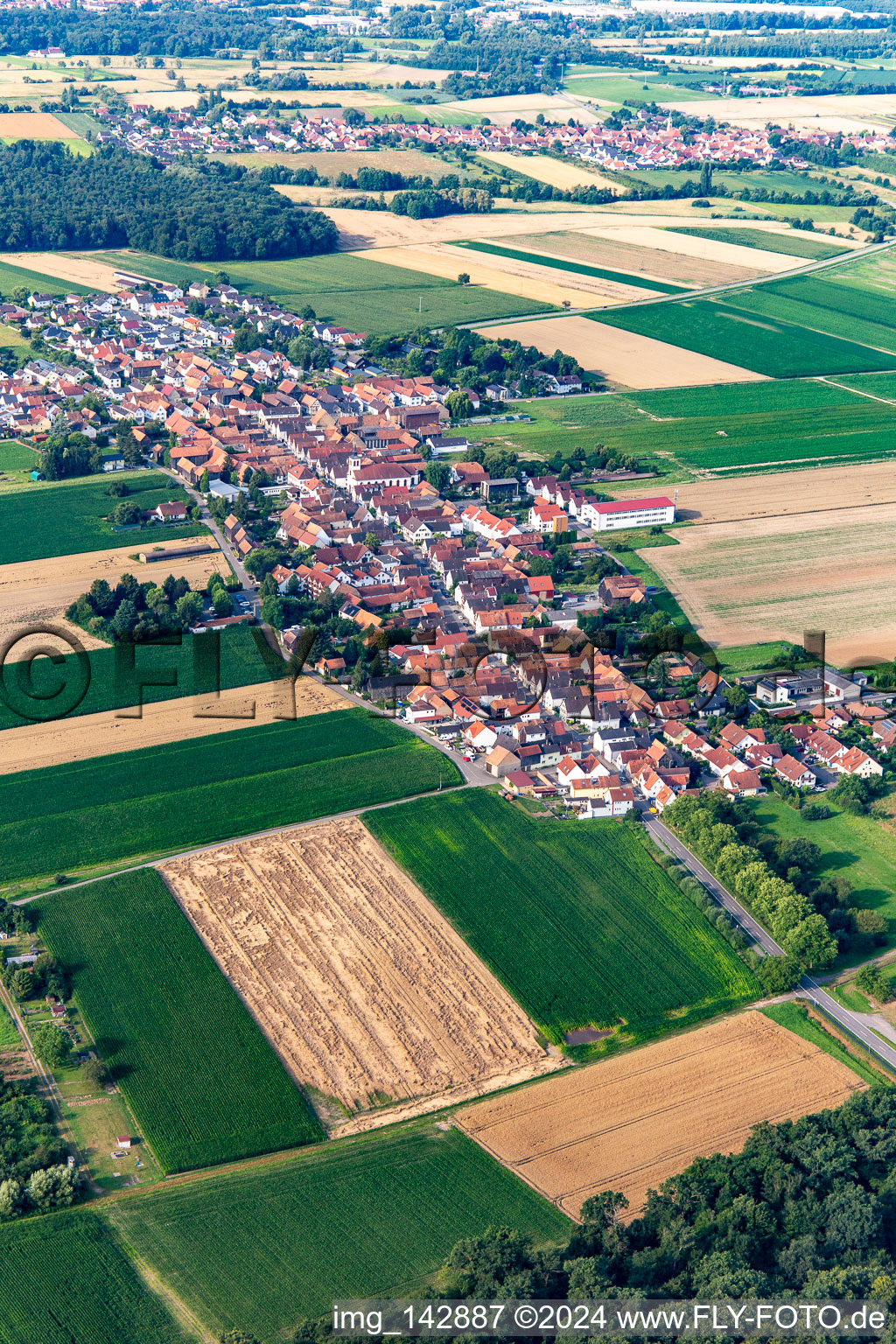 Hayna von Nordosten in Herxheim bei Landau im Bundesland Rheinland-Pfalz, Deutschland