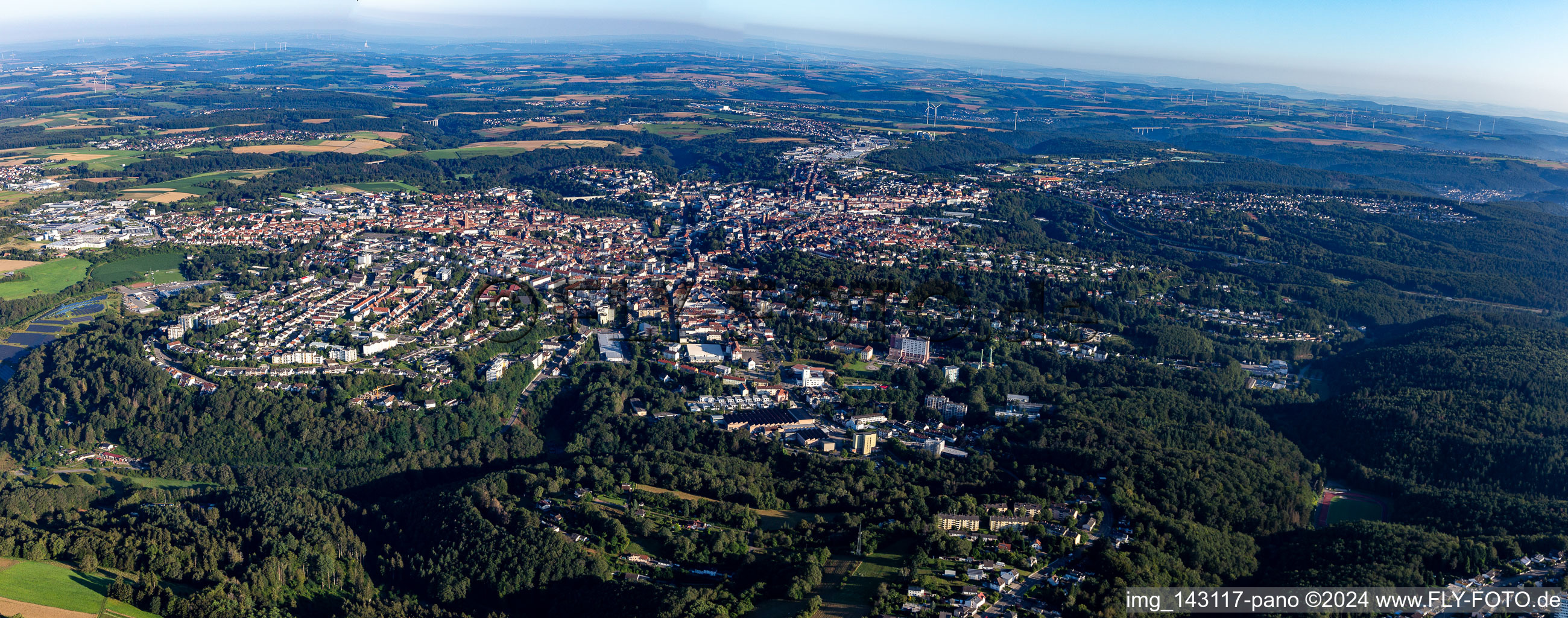 Stadt am Rande des Pfälzerwalds in Pirmasens im Bundesland Rheinland-Pfalz, Deutschland