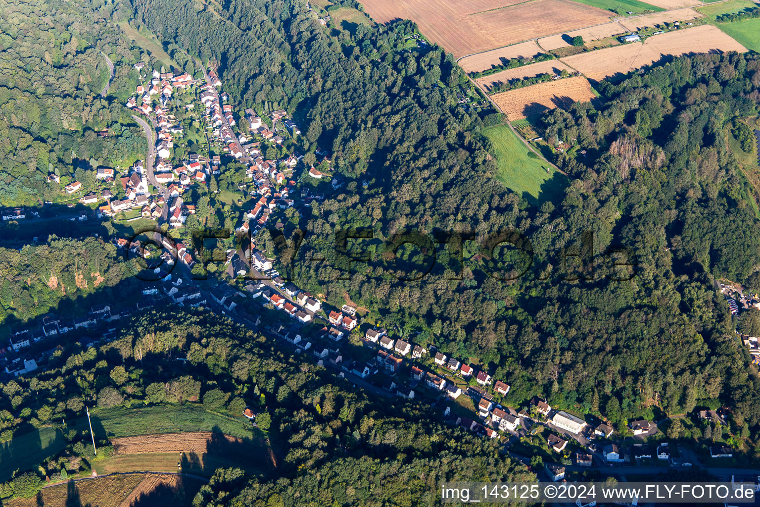 Niedersimten von Osten in Pirmasens im Bundesland Rheinland-Pfalz, Deutschland