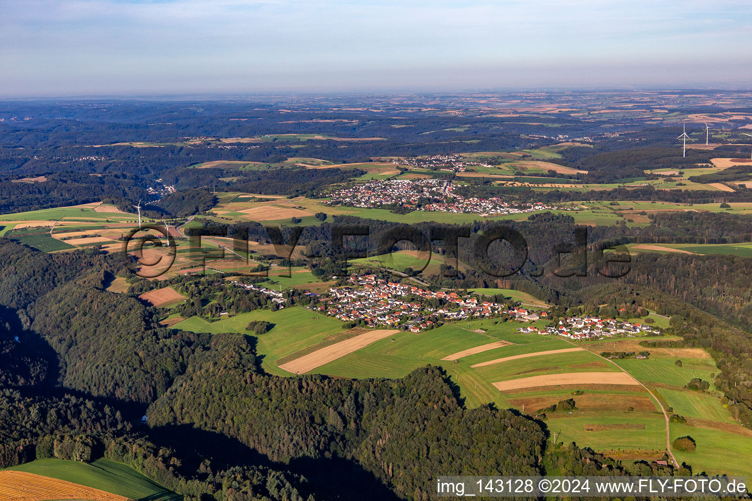 Luftaufnahme von Obersimten im Bundesland Rheinland-Pfalz, Deutschland