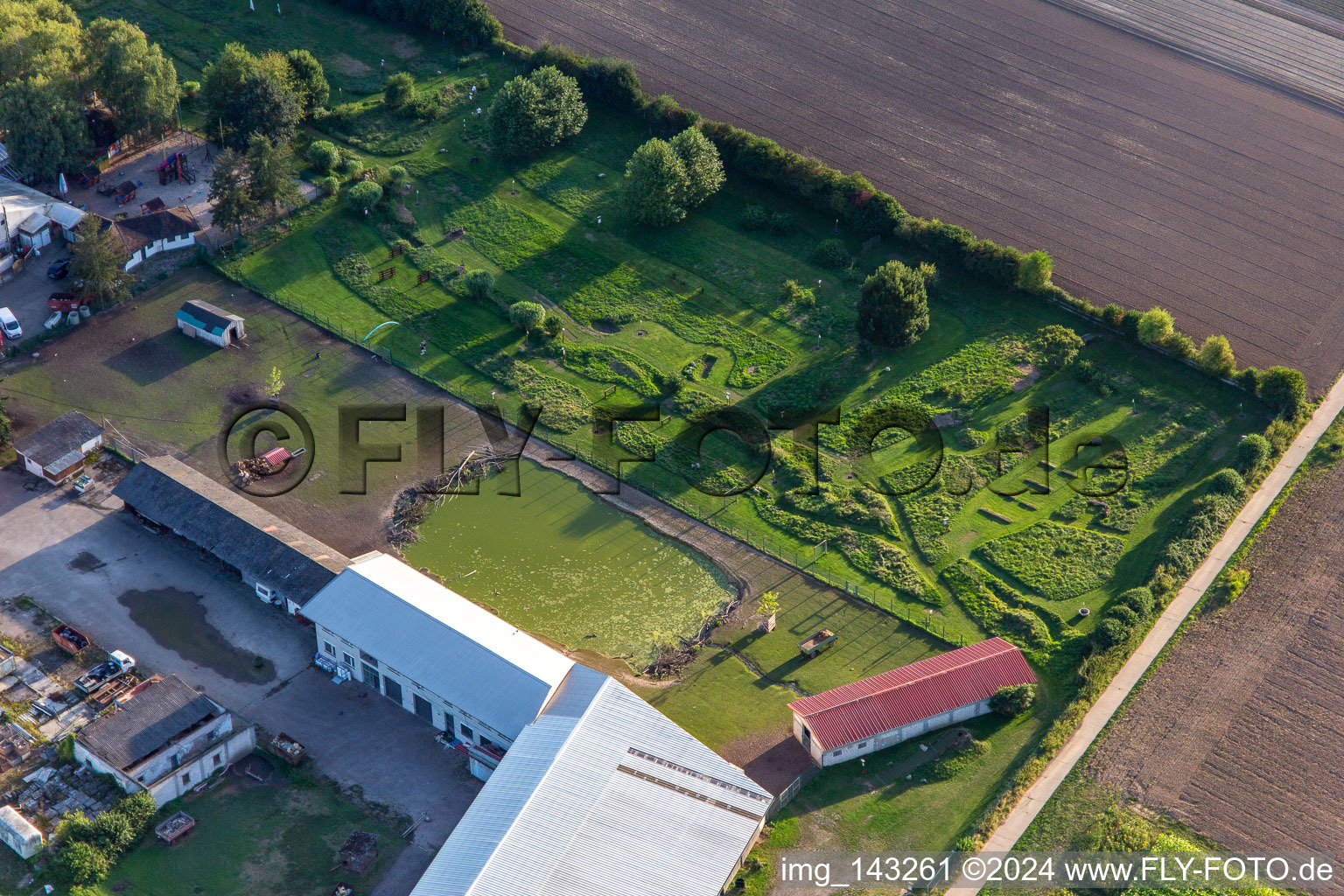 Fußgolfpark Südpfalz am Adamshof in Kandel im Bundesland Rheinland-Pfalz, Deutschland