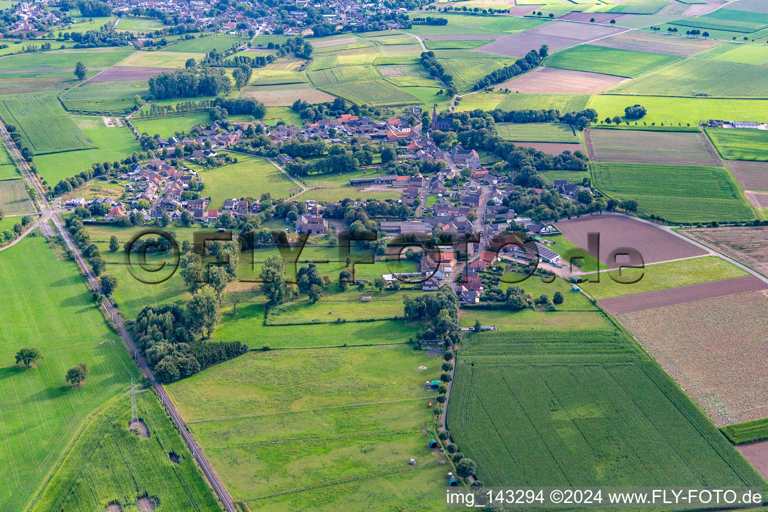 Dorf von Norden im Ortsteil Horst in Heinsberg im Bundesland Nordrhein-Westfalen, Deutschland