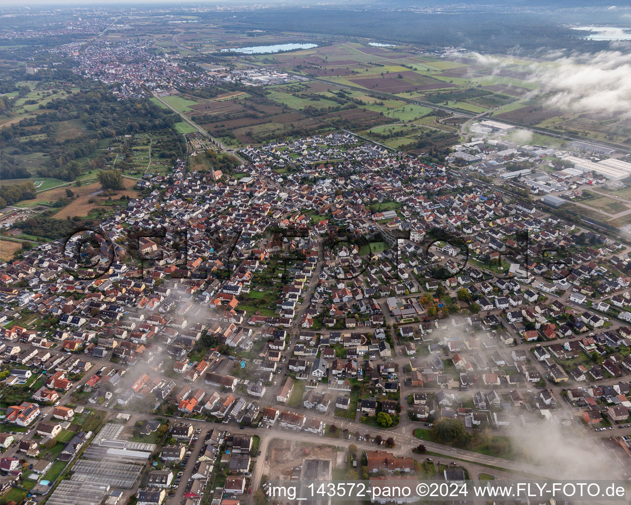 Bietigheim von Südwesten im Bundesland Baden-Württemberg, Deutschland