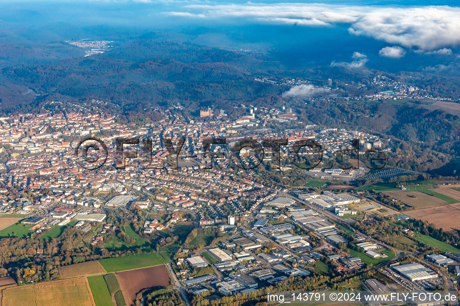 Südliche Stadtteile in Pirmasens im Bundesland Rheinland-Pfalz, Deutschland