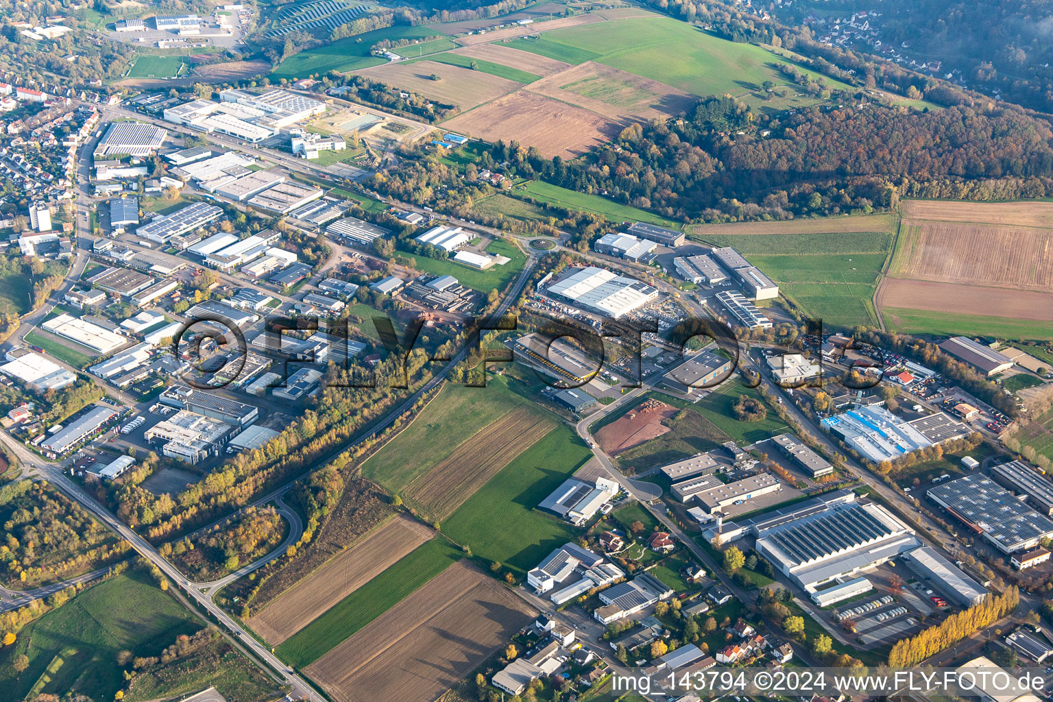 Industriegebiet Blocksbergsträße und Rheinstr in Pirmasens im Bundesland Rheinland-Pfalz, Deutschland