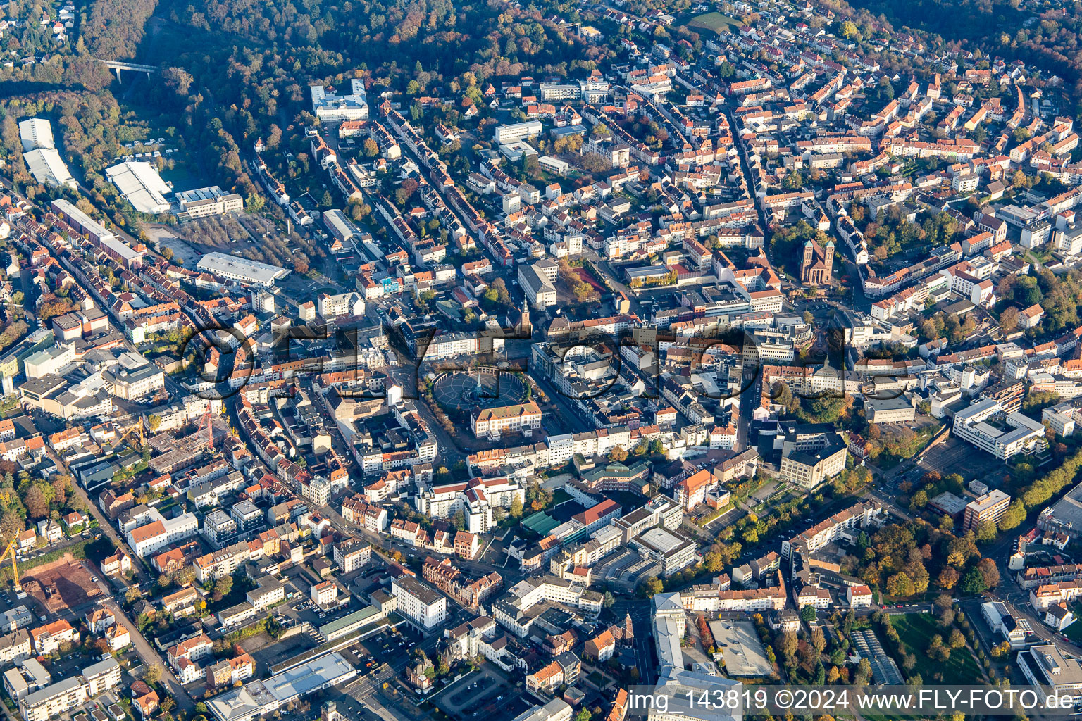 Luftbild von Exerzierplatz von Westen in Pirmasens im Bundesland Rheinland-Pfalz, Deutschland