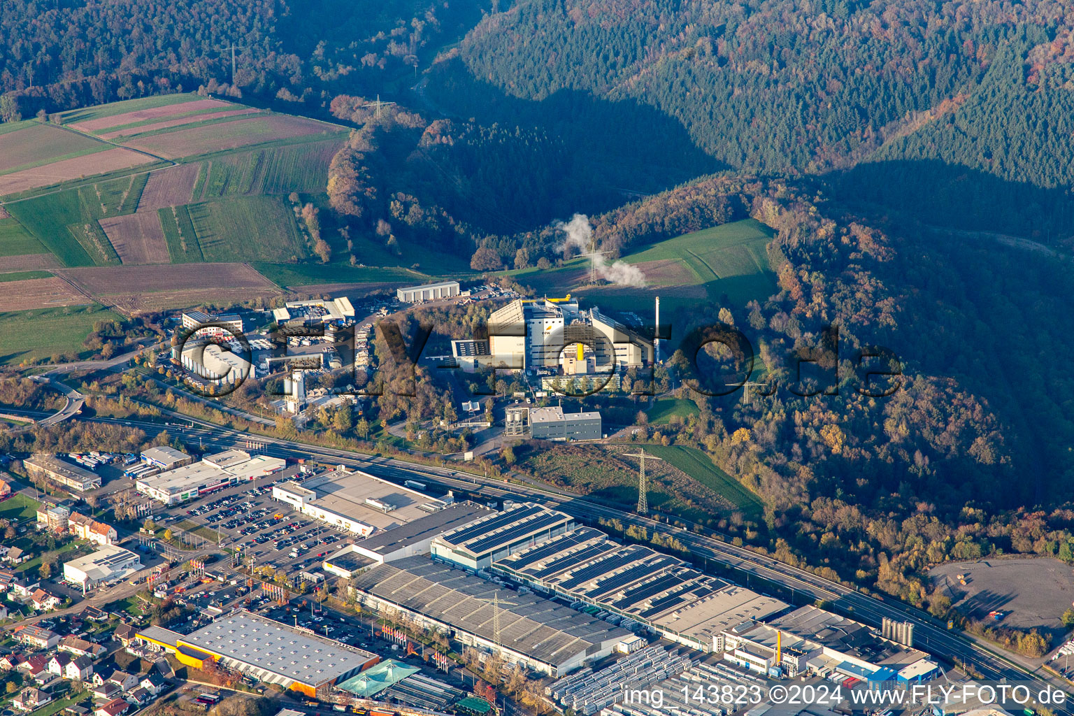 EEW Energy from Waste Saarbrücken GmbH MHKW Müllheizkraftwerk Pirmasens im Ortsteil Fehrbach im Bundesland Rheinland-Pfalz, Deutschland