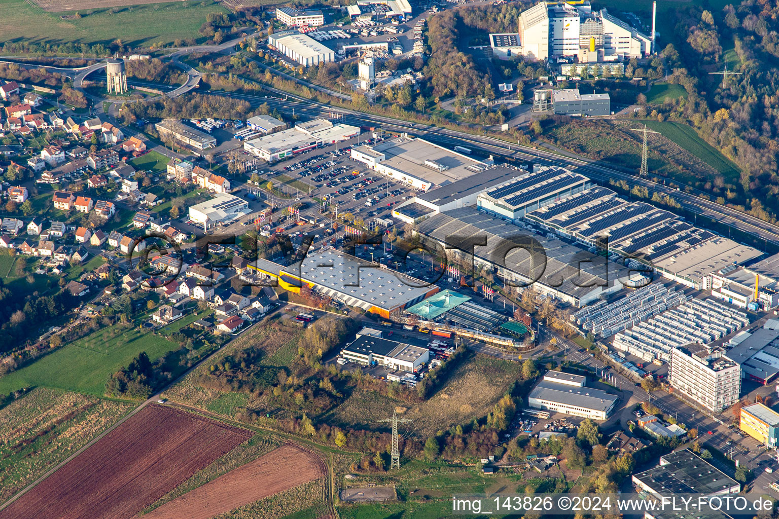 HORNBACH Pirmasens und   Kaufland Pirmasens-Fehrbach im Bundesland Rheinland-Pfalz, Deutschland