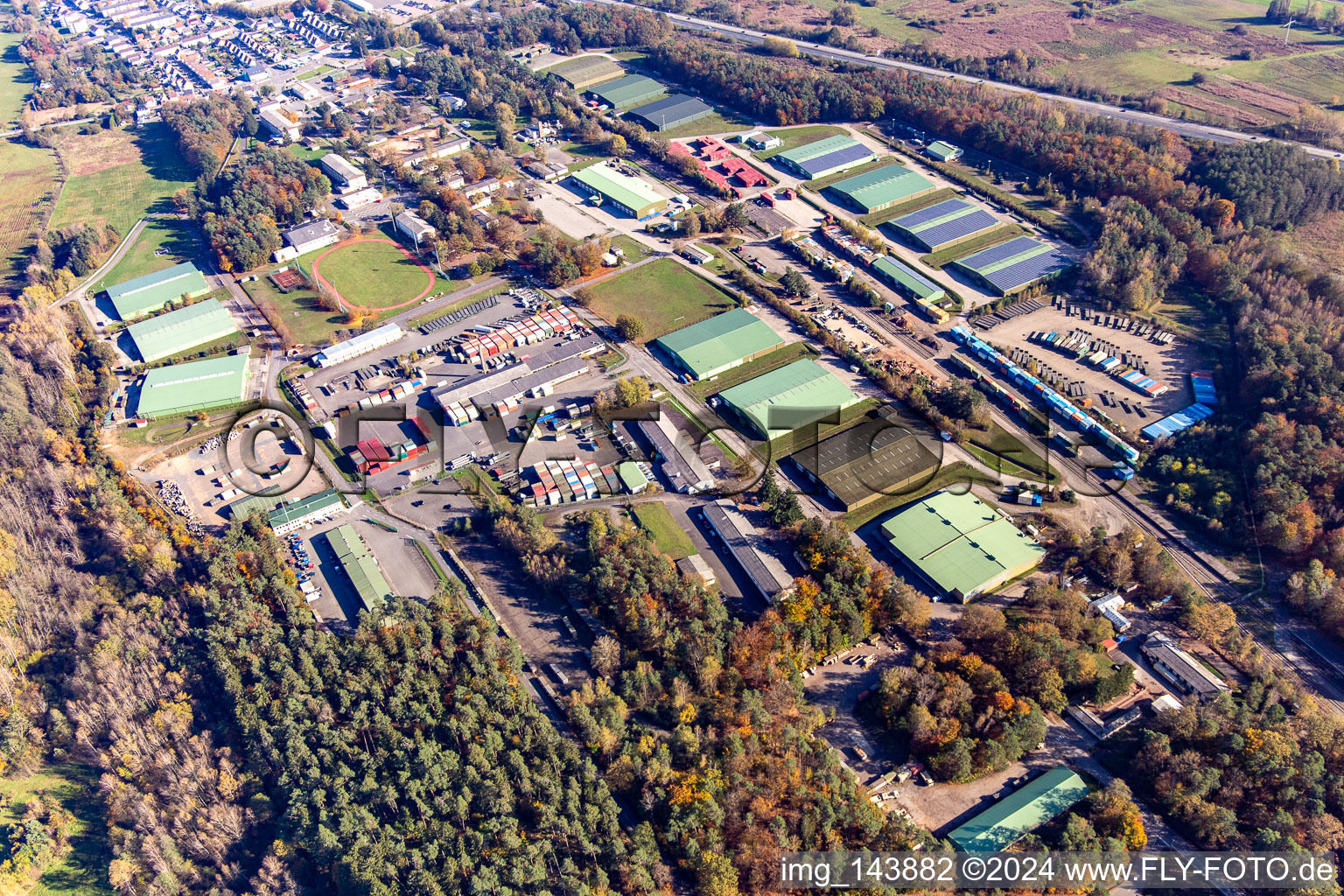 US Militärdepot Miesau CDC und Ammunition Depot Europe - Miesau im Ortsteil Vogelbach in Bruchmühlbach-Miesau im Bundesland Rheinland-Pfalz, Deutschland