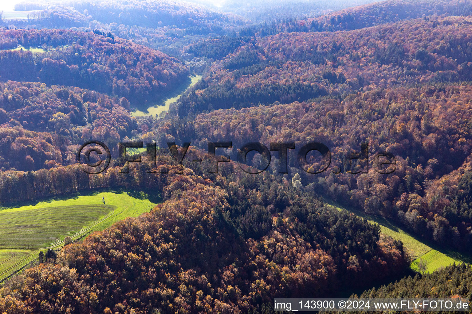 Lambsbach-Tal und Schobach Auen in Bechhofen im Bundesland Rheinland-Pfalz, Deutschland