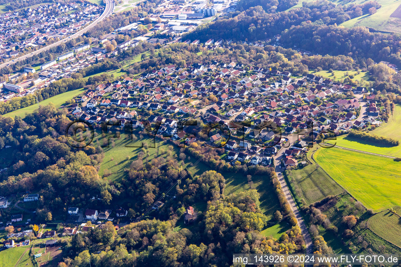 Neubaugebiet Beckerswäldchen in Zweibrücken im Bundesland Rheinland-Pfalz, Deutschland