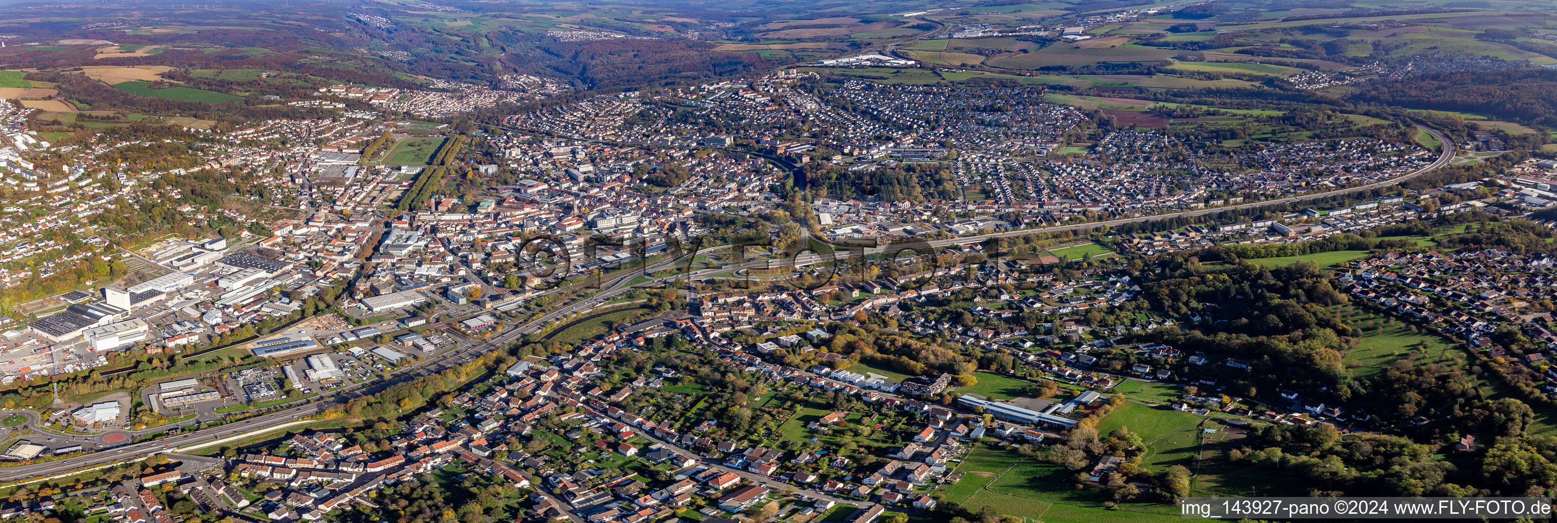 Gesamtansicht im Ortsteil Bubenhausen in Zweibrücken im Bundesland Rheinland-Pfalz, Deutschland