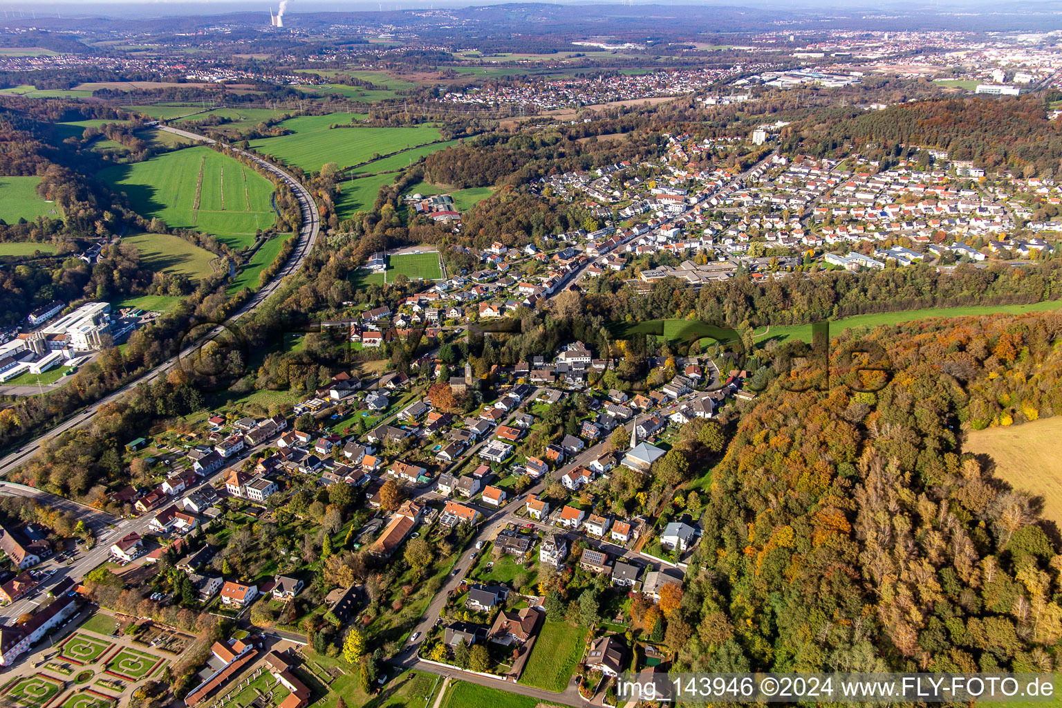 Ortsteil Schwarzenbach im Ortsteil Beeden in Homburg im Bundesland Saarland, Deutschland