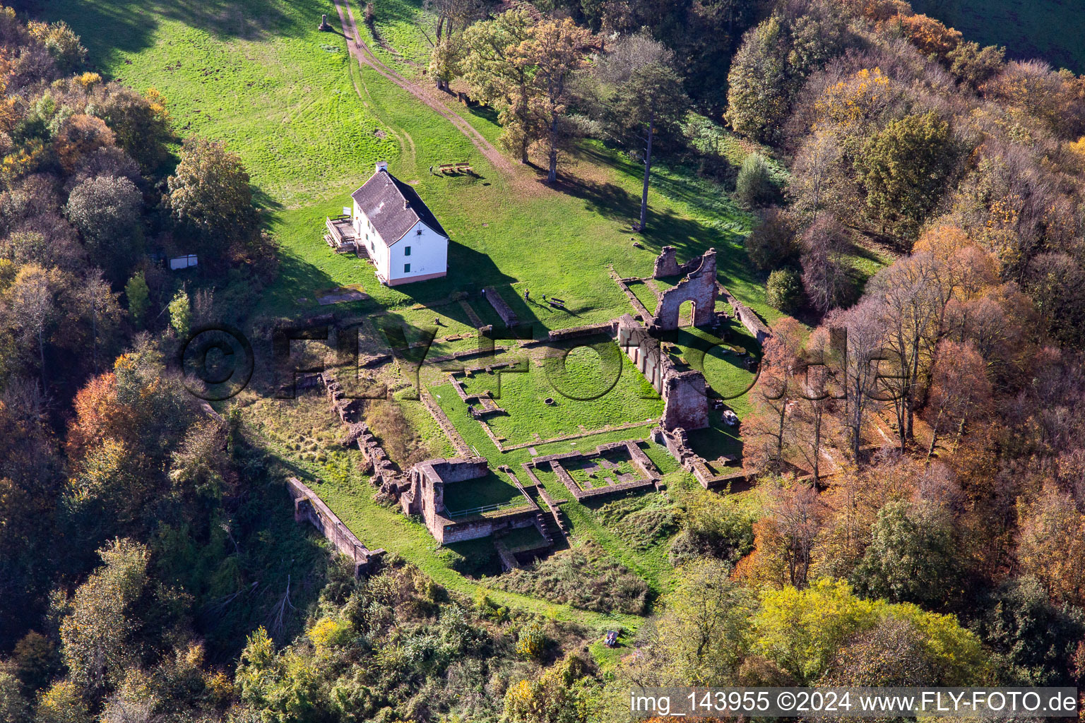 Klosterruine Wörschweiler in Homburg im Bundesland Saarland, Deutschland