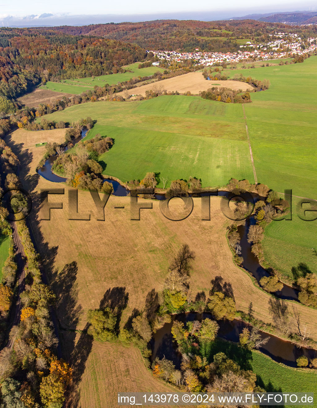 Auen an der Blies im Ortsteil Lautzkirchen in Blieskastel im Bundesland Saarland, Deutschland