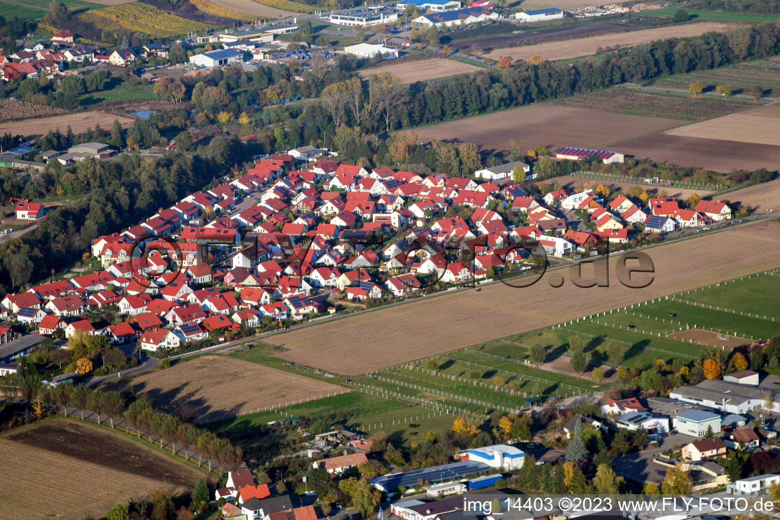 Herxheim Ost in Herxheim bei Landau/Pfalz im Bundesland Rheinland-Pfalz, Deutschland