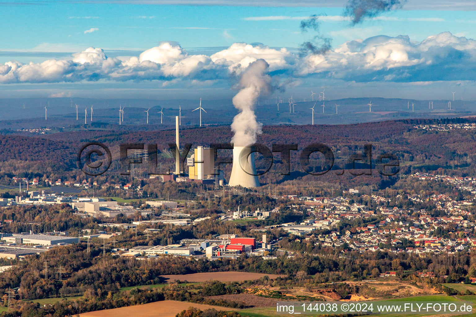 Kraftwerk Bexbach im Bundesland Saarland, Deutschland