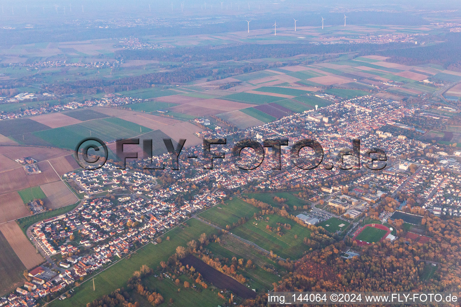 Kandel im Bundesland Rheinland-Pfalz, Deutschland aus der Luft