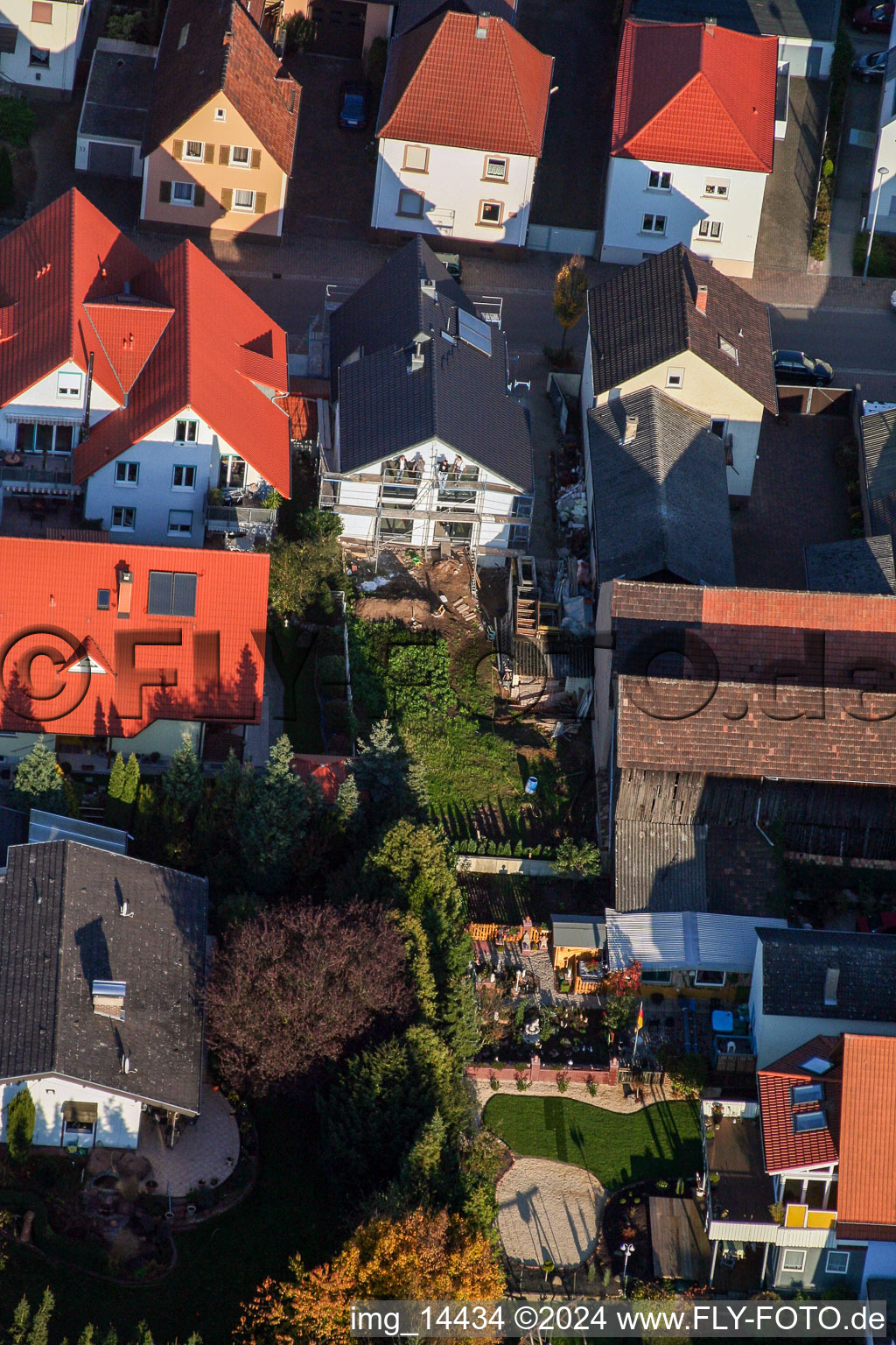 Luftbild von Ortsteil Herxheim in Herxheim bei Landau/Pfalz im Bundesland Rheinland-Pfalz, Deutschland