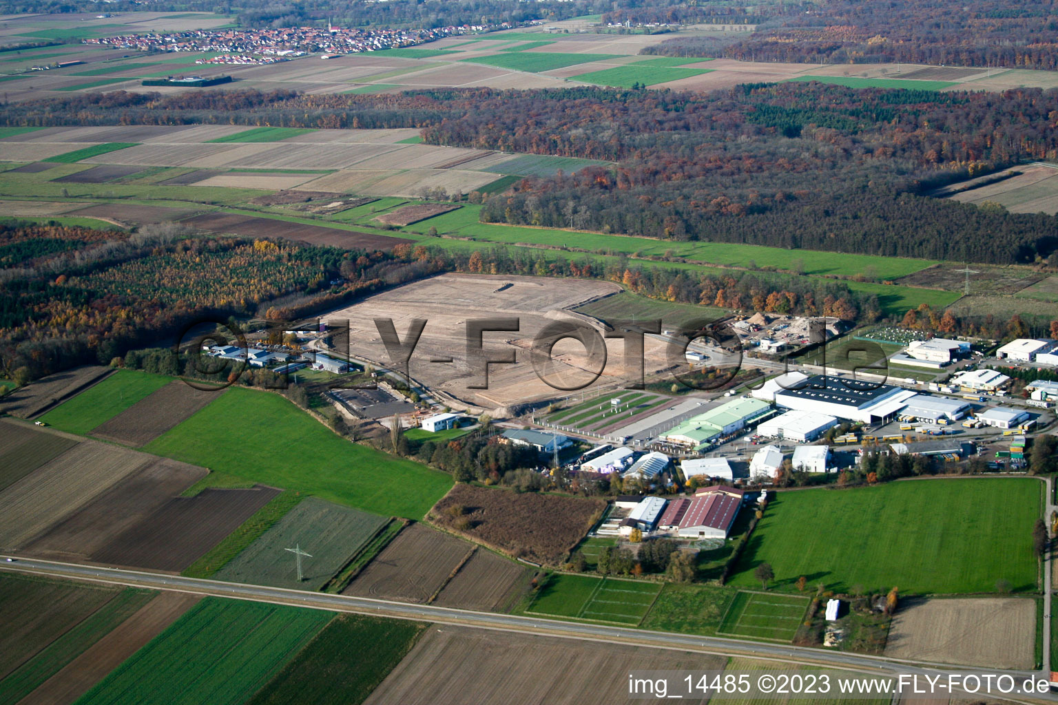 Kandel, Minderslachen Industriegebiet Am Horst im Bundesland Rheinland-Pfalz, Deutschland