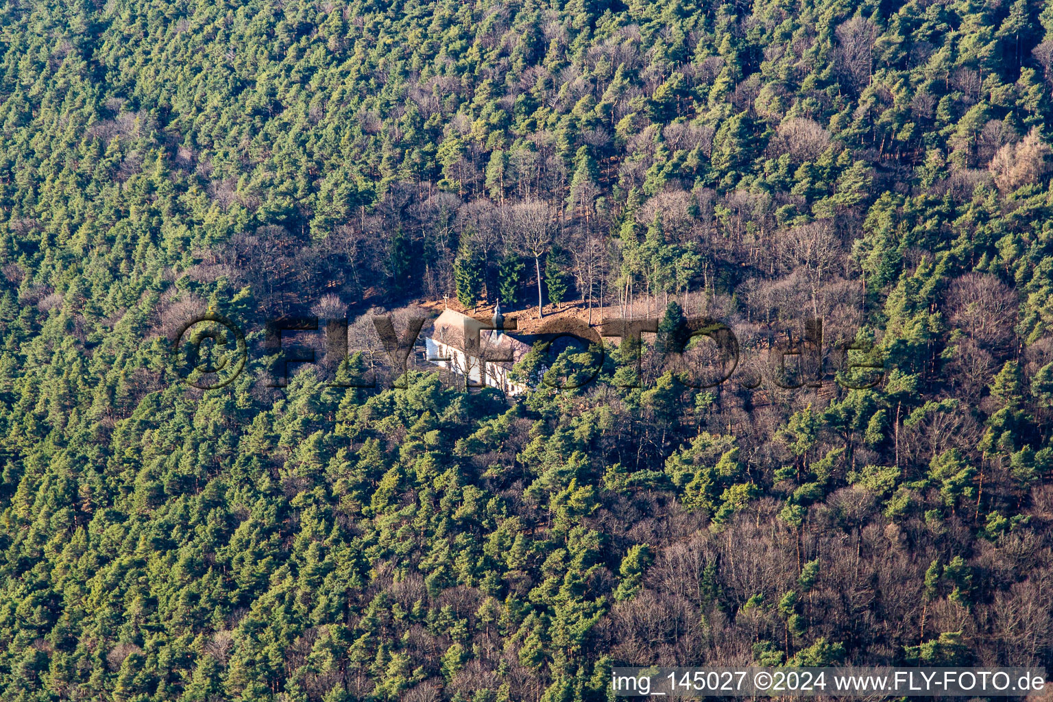 Luftbild von Kolmerbergkapelle in Dörrenbach im Bundesland Rheinland-Pfalz, Deutschland