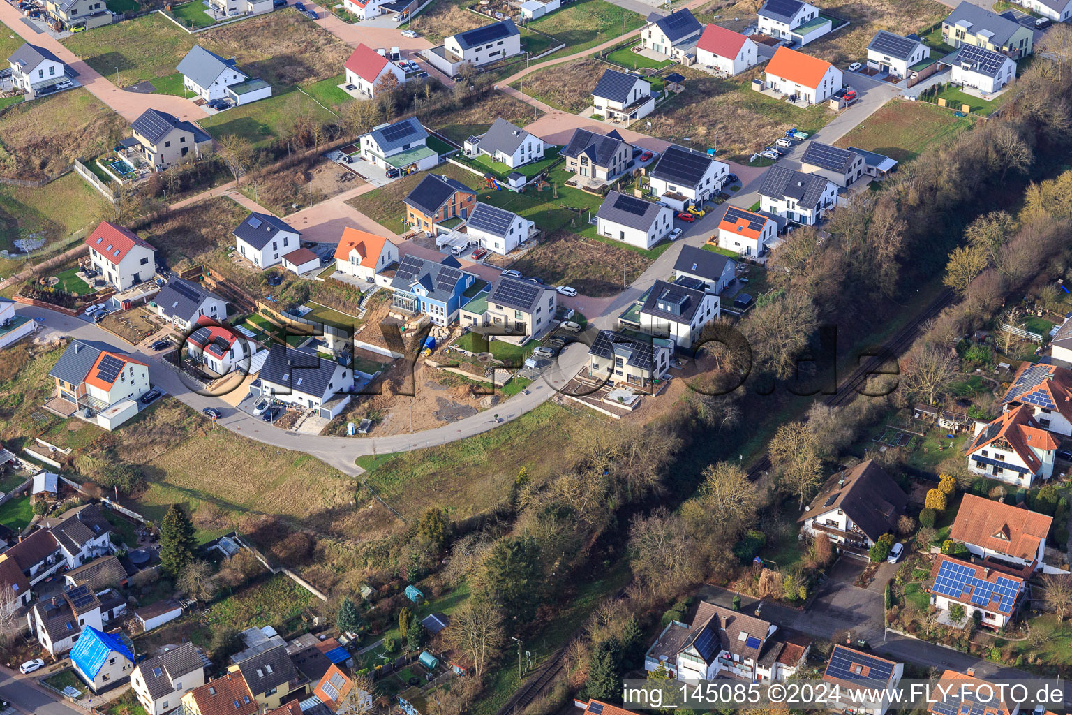 Fliederweg, Rosenweg in Kandel im Bundesland Rheinland-Pfalz, Deutschland