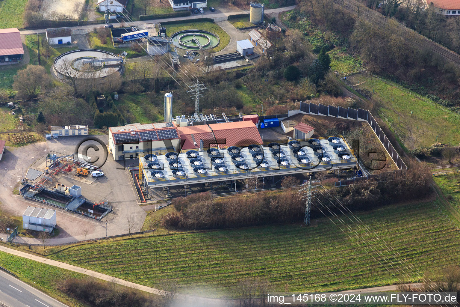 Geothermieekraftwerk Insheim im Bundesland Rheinland-Pfalz, Deutschland