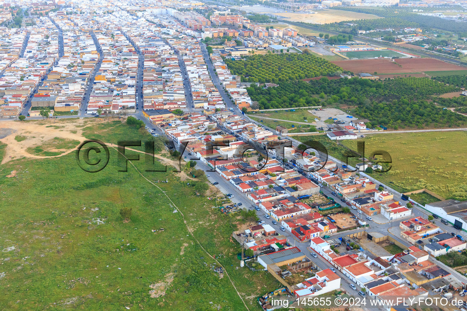 Wohnsiedlung an der C. Manzanilla in Dos Hermanas im Bundesland Sevilla, Spanien