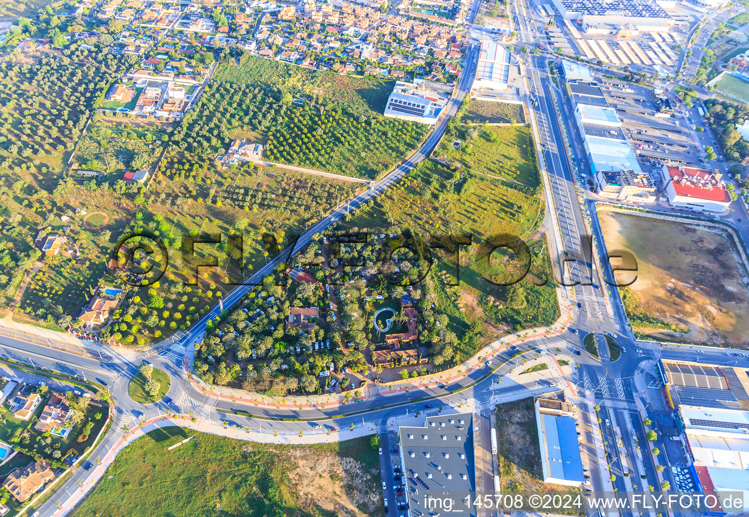 Camping Villsom Sevilla in Dos Hermanas, Spanien von oben