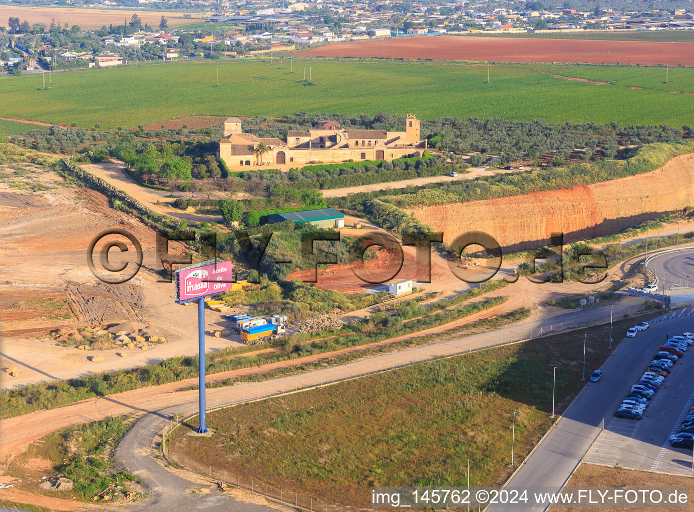 Luftbild von Ferienranch Hacienda Los Molinos De Maestre in Dos Hermanas im Bundesland Sevilla, Spanien