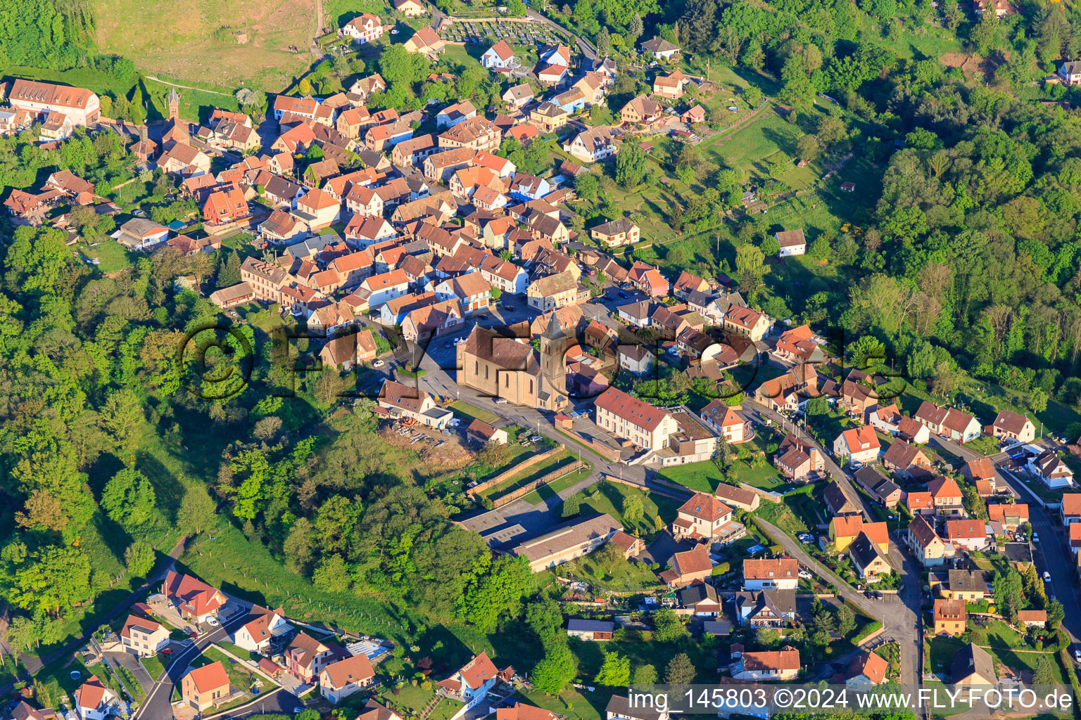 Kirche Notre-Dame-Marie-Auxilliatrice in Lichtenberg im Bundesland Bas-Rhin, Frankreich