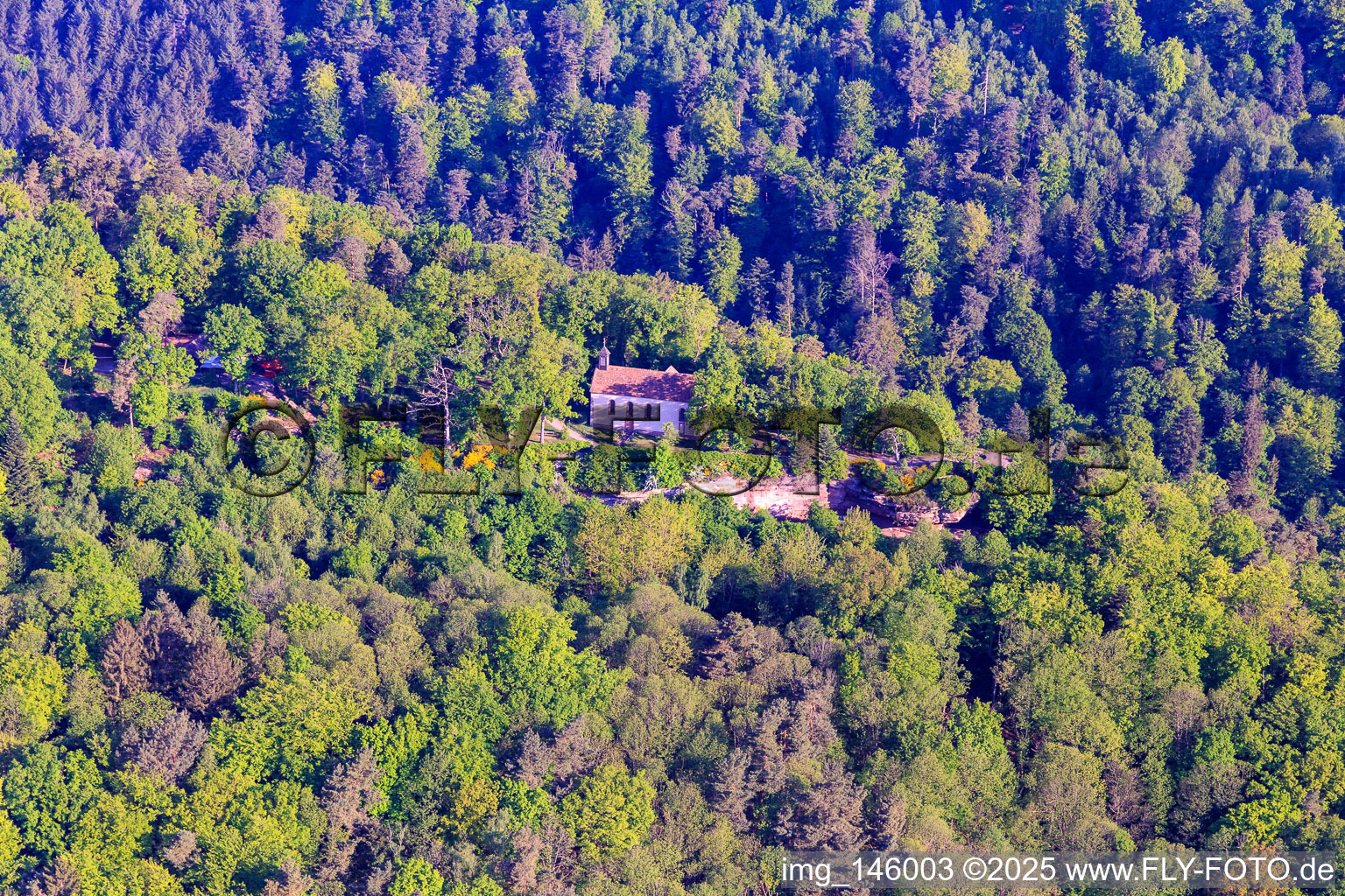 Chapelle Saint-Michel auf dem  Mont Saint-Michel in Saint-Jean-Saverne im Bundesland Bas-Rhin, Frankreich