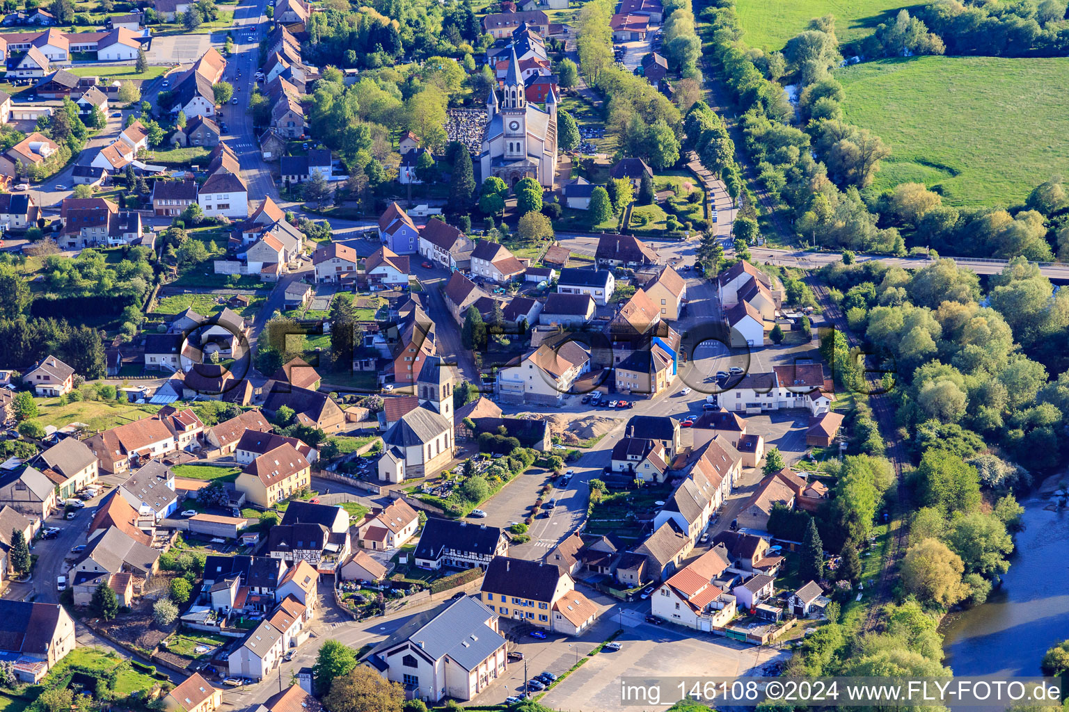 Eglise de la-Nativité de-Marie Herbitzheim im Bundesland Bas-Rhin, Frankreich