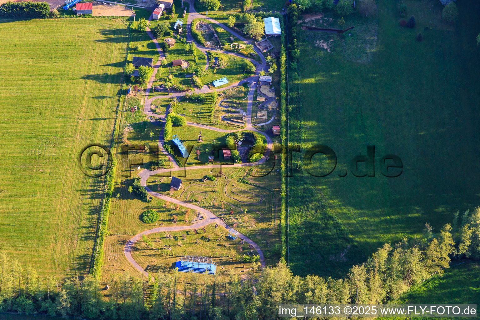 Luftbild von Parc Nature de Cheval in Altwiller im Bundesland Bas-Rhin, Frankreich