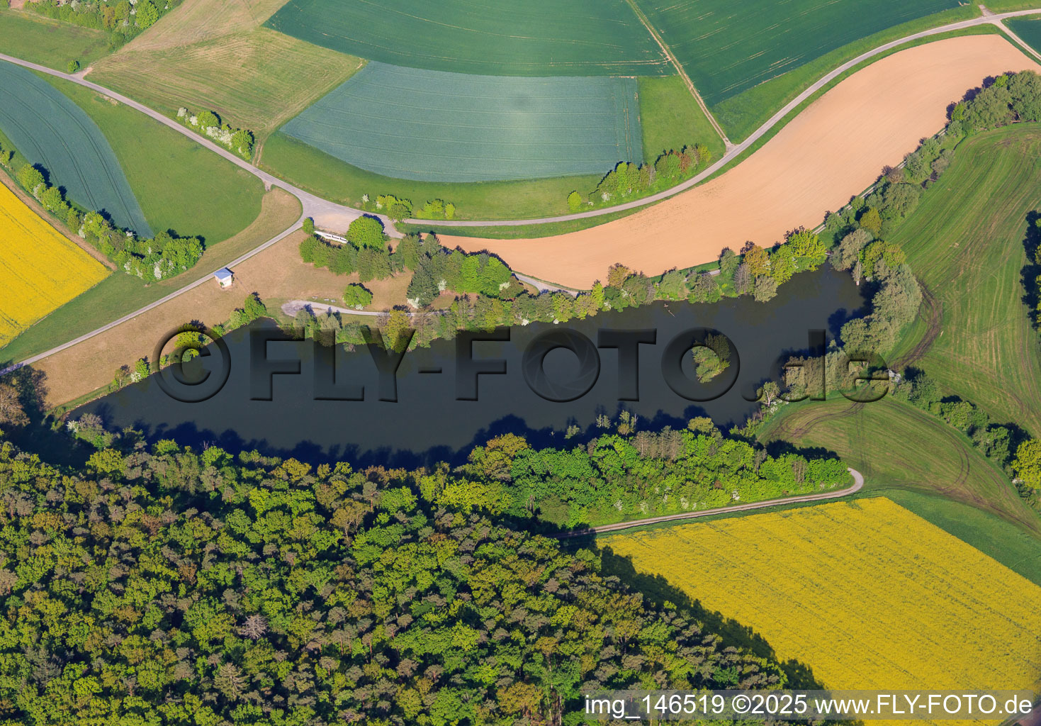 Nassauer See in Weikersheim im Bundesland Baden-Württemberg, Deutschland