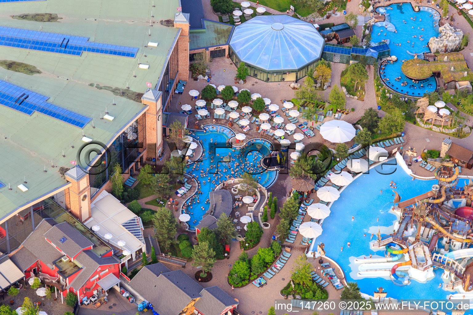 Frigg Tempel des Rulantica im Europapark Rust im Bundesland Baden-Württemberg, Deutschland