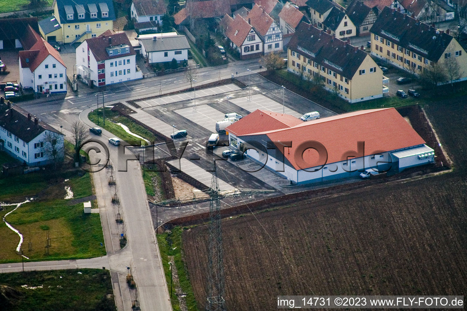 Kandel, Am Höhenweg, Neubau Netto-Markt im Bundesland Rheinland-Pfalz, Deutschland