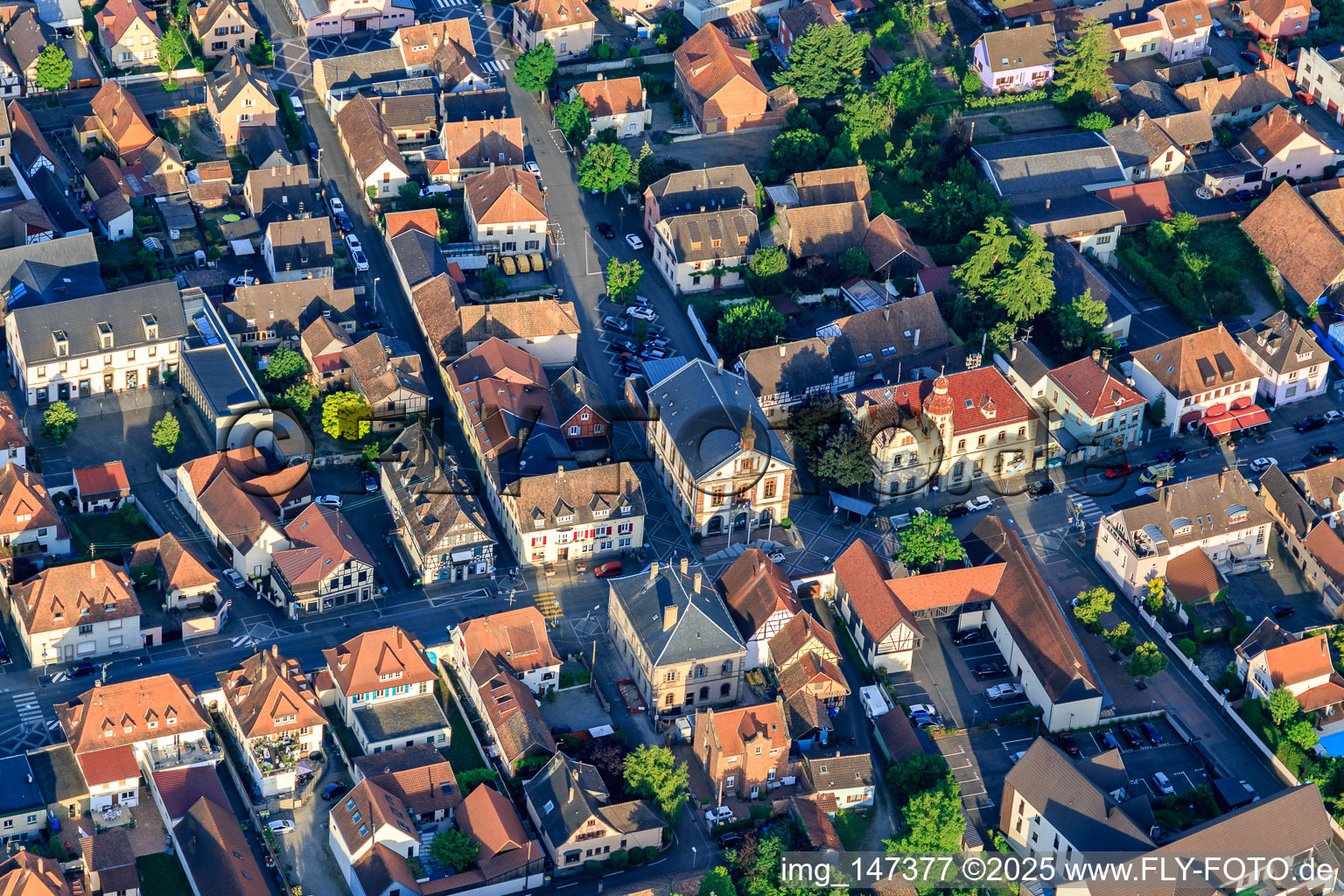 Mairie de Marckolsheim im Bundesland Bas-Rhin, Frankreich