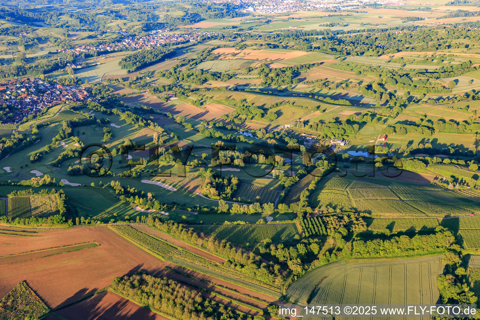 Europa-Park Golfclub Breisgau im Ortsteil Tutschfelden in Herbolzheim im Bundesland Baden-Württemberg, Deutschland aus der Luft