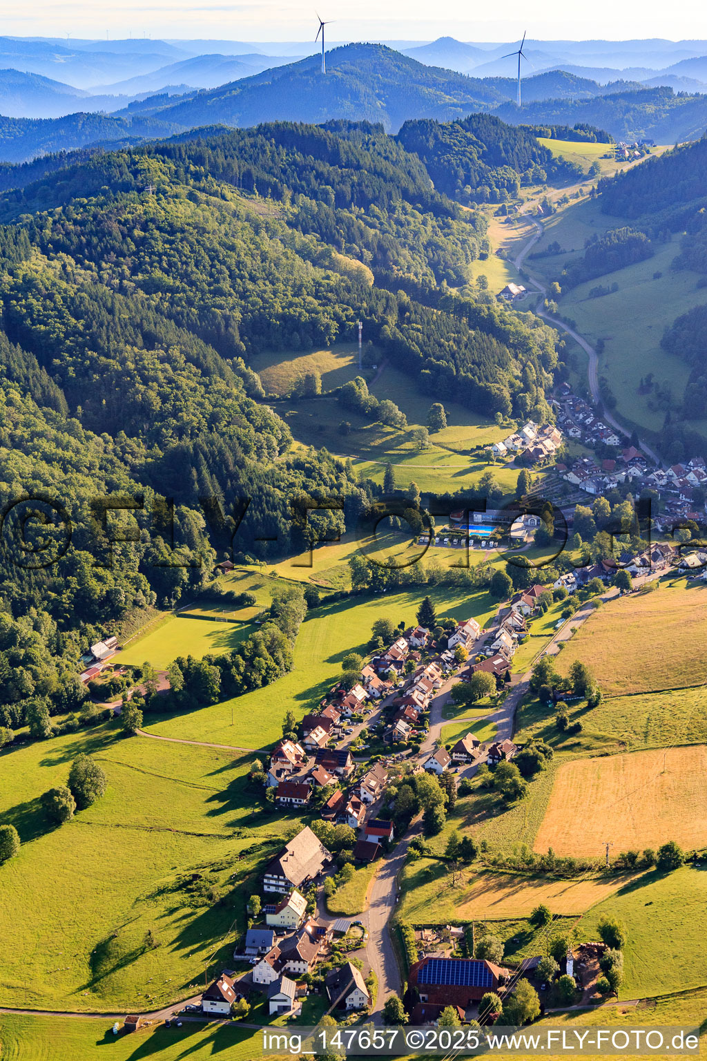 Ortsteil Oberprechtal und  Prinzbachhof im Ortsteil Dorf in Elzach im Bundesland Baden-Württemberg, Deutschland