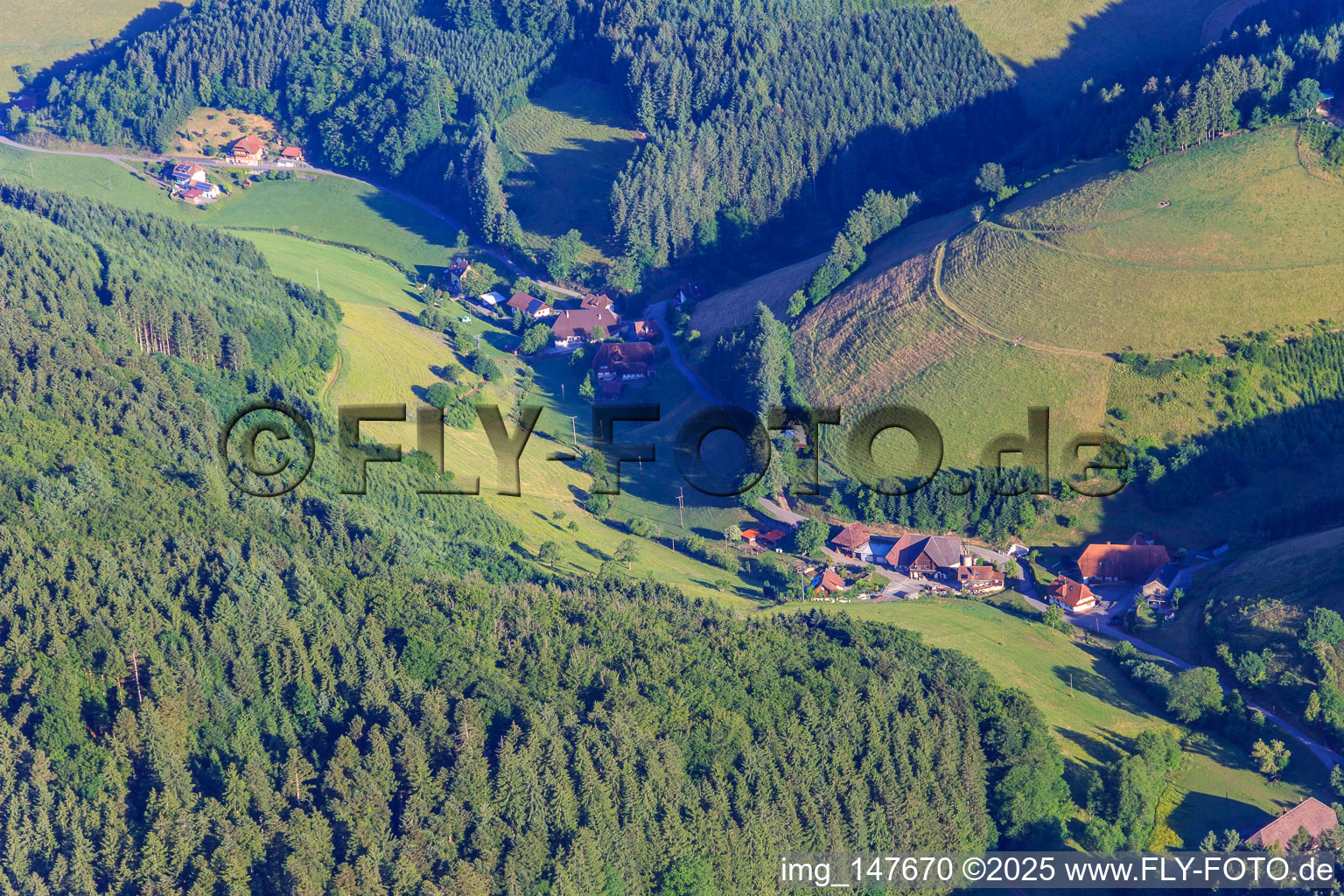 Ebleshof, Steffelshof und Buchhozerhof im Ortsteil Bärenbach in Mühlenbach im Bundesland Baden-Württemberg, Deutschland