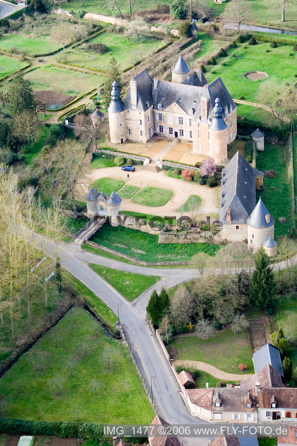 Sarthe, Semure en Vallon, Le Chateau in Semur-en-Vallon, Frankreich