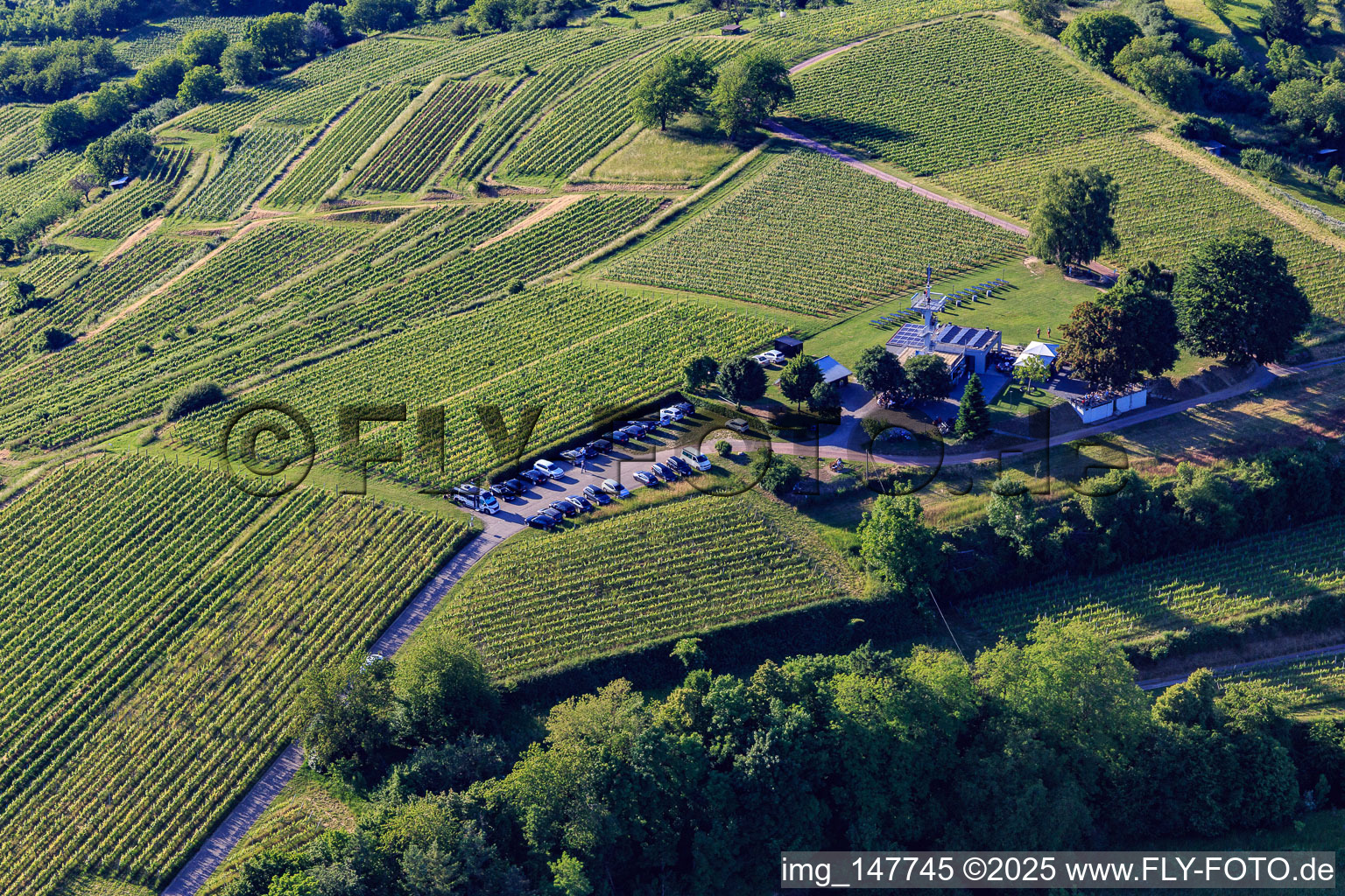 Aussichtsrestaurant Heubergturm / zum Heuberg auf dem Weinberg in Ettenheim im Bundesland Baden-Württemberg, Deutschland