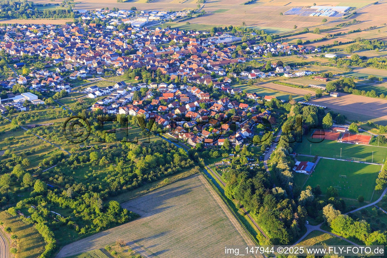 Oberwörthstraße in Weisweil im Bundesland Baden-Württemberg, Deutschland